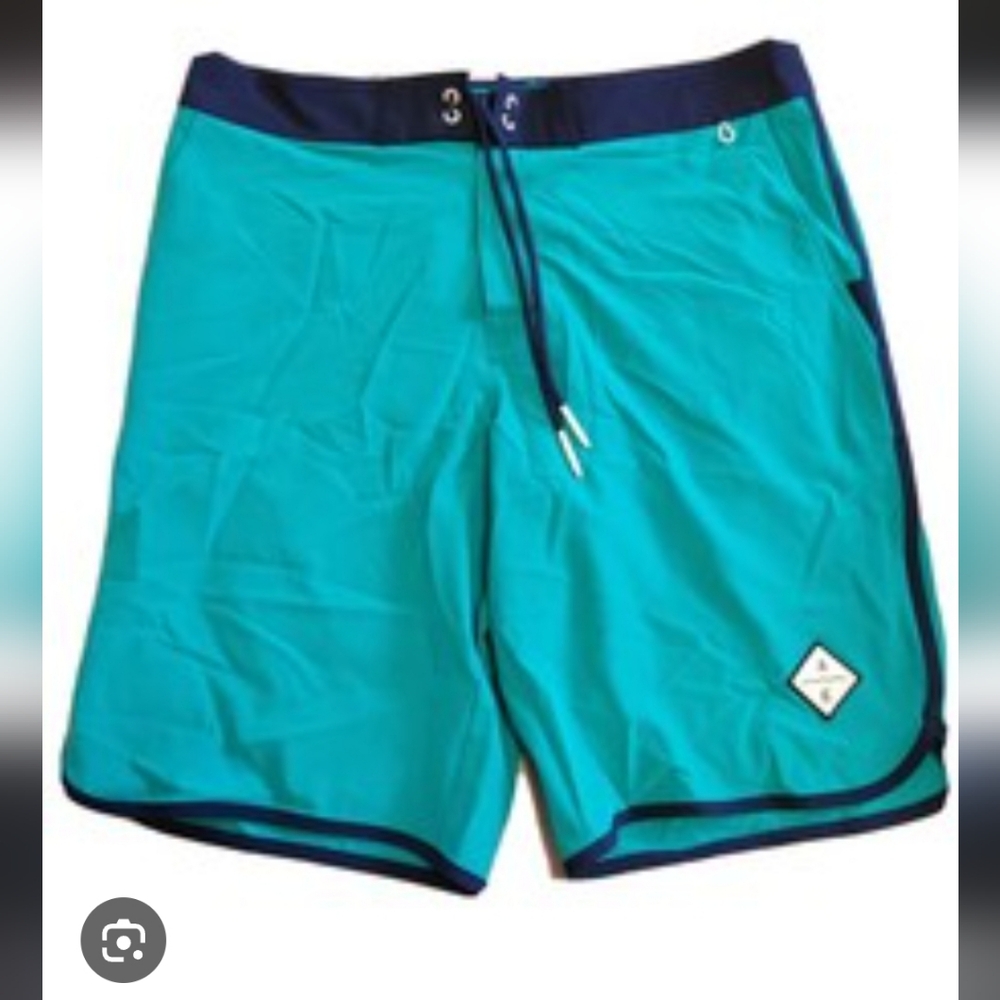 American Eagle Outfitters Turquoise Swim Board Shorts